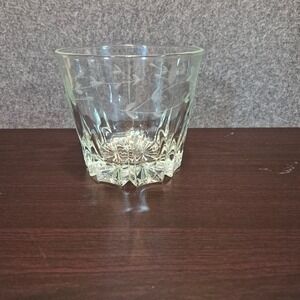 Vintage Princess House Ice Bucket Lead Crystal Heritage Pattern Starburst Bottom